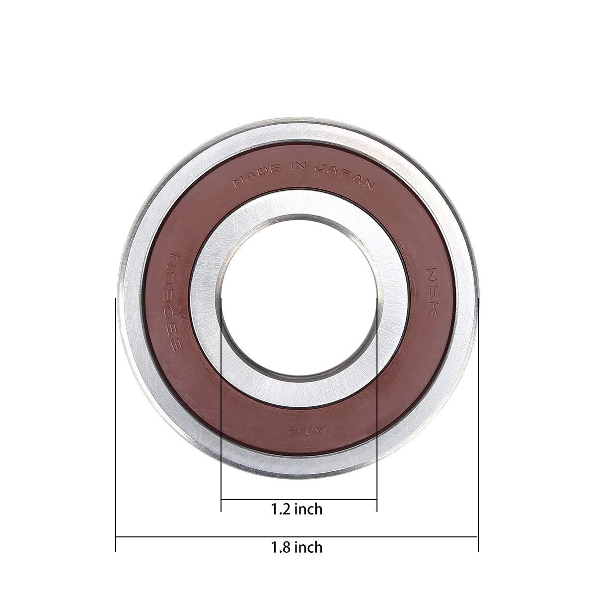 Yamaha G29 Golf Cart Rear Axle Bearing Kit - Compatible with Gas & Electric Models 10L0L - Perfect for Smooth Ride & Maintenance Replacement