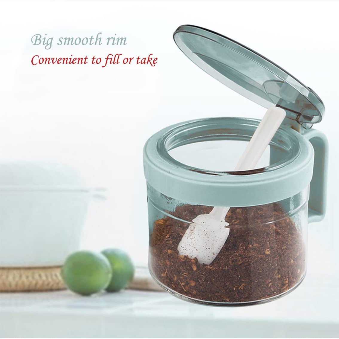 Premium Glass Spice Jar Set with Serving Spoons - 6-Piece Gourmet Seasoning Box & Condiment Cruet Bottles for Kitchen Organization | Perfect for Home Cooking, Meal Prep & Gift Giving