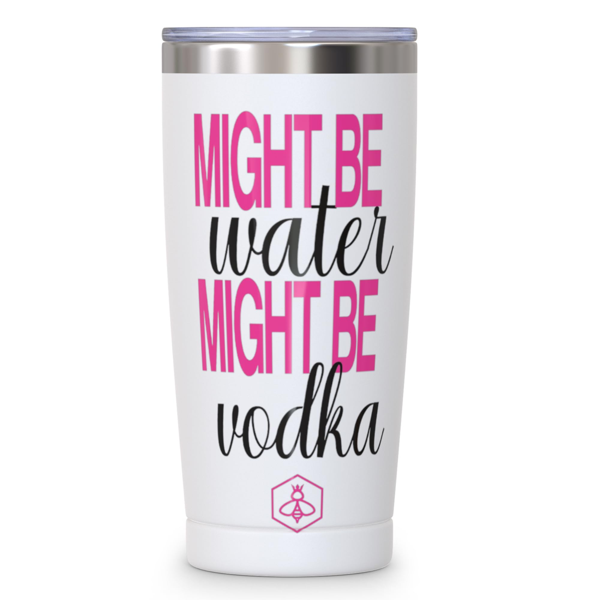 Biddlebee 20oz Insulated Stainless Steel Coffee Tumbler - Leakproof Travel Mug for Hot & Cold Drinks - BPA-Free Vacuum Cup for Women, Mom, Teachers - Perfect for Office, Commuting & Outdoor Adventures