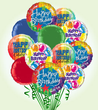 Happy Birthday Balloon-a-Gram Deluxe - Premium Birthday Balloon Bouquet for Parties, Celebrations & Special Occasions