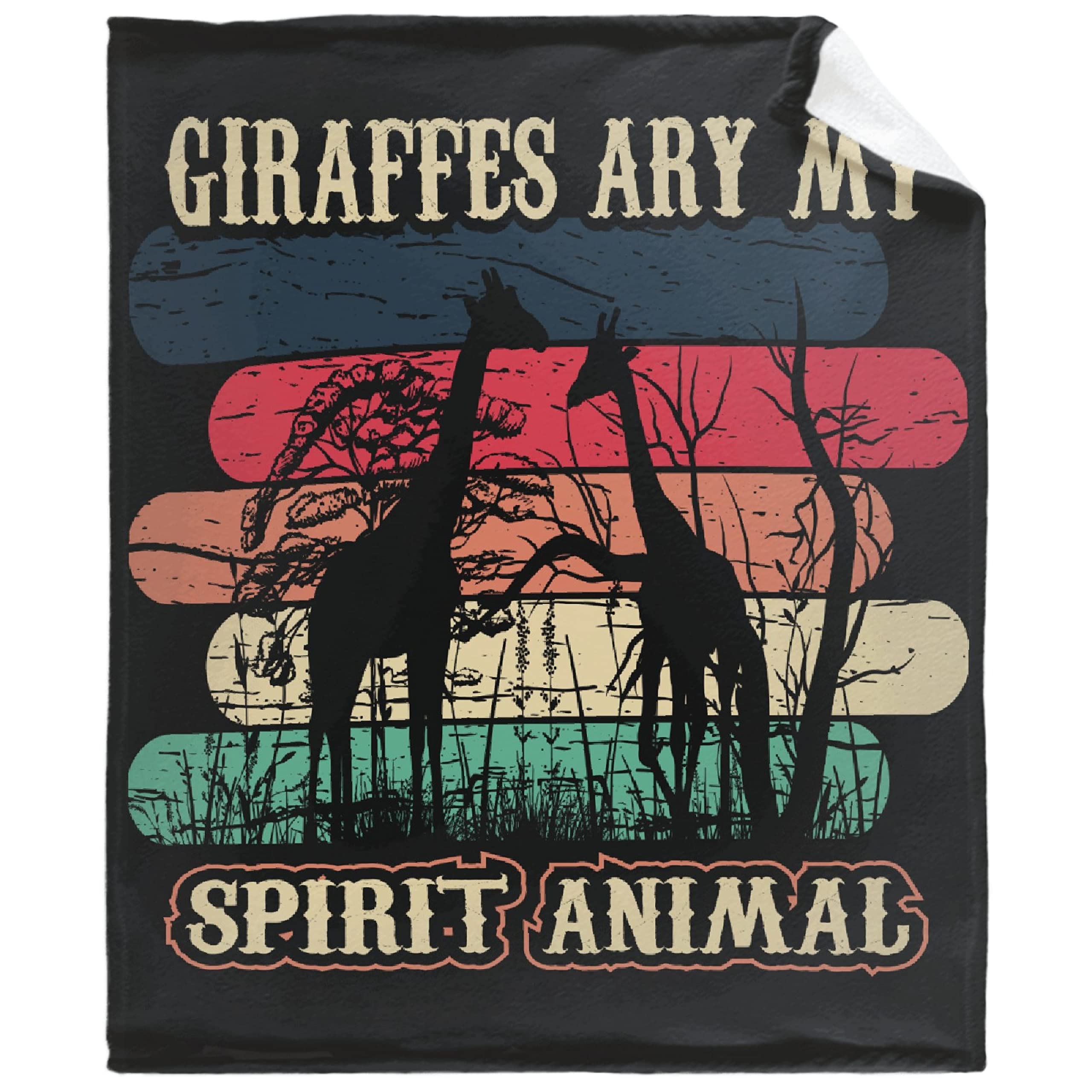 Soft Cozy Fluffy Fleece Blanket - Giraffe Print Plush Throw for Women & Girls, 120x90 Inch, Perfect for Sofa, Couch, Bedroom & Living Room - Warm Home Decor Gift for Family | Ideal for Snuggling, Movie Nights & Winter Comfort