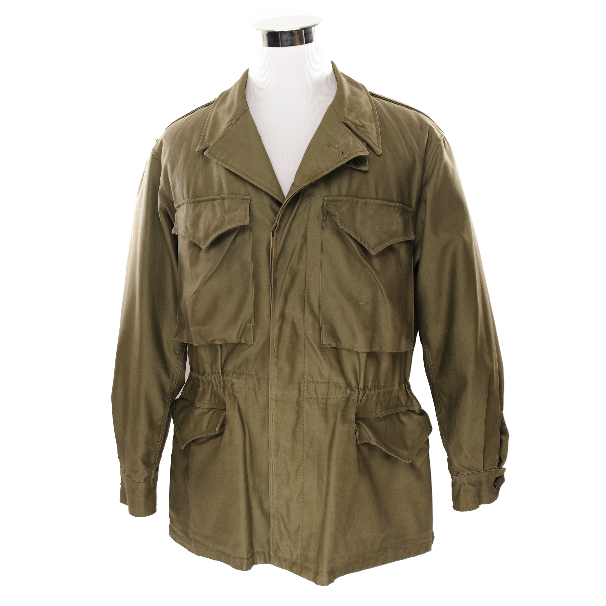 Vintage US Army M-1943 M43 Field Jacket - WW2 Era Military Uniform - Size 40R - Authentic WWII Reproduction for Collectors & Historical Reenactments
