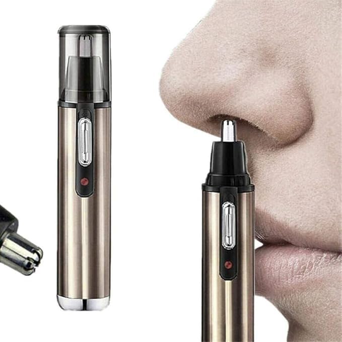 USB Rechargeable Electric Nose Hair Trimmer for Men & Women - Dual-Edge Stainless Steel Blades, Waterproof Design for Nose, Ear, Eyebrow & Beard Grooming | Perfect for Travel, Home & Professional Use