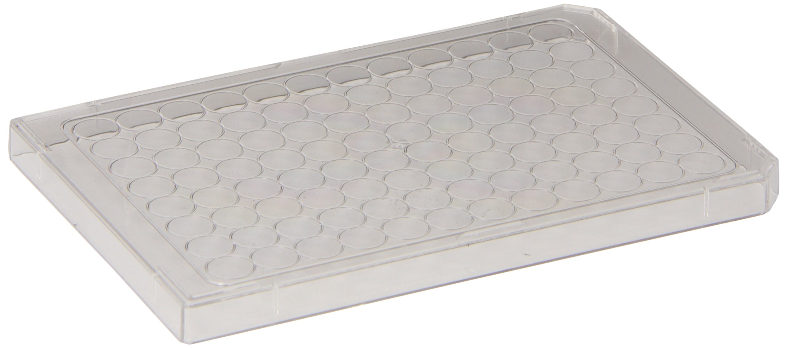 BrandTech 782150 Clear Polystyrene (PS) Lids for 96-Well Plates - 8mm Height with Condensation Rings (100-Pack) - Ideal for Lab Research, PCR Testing & Cell Culture Applications