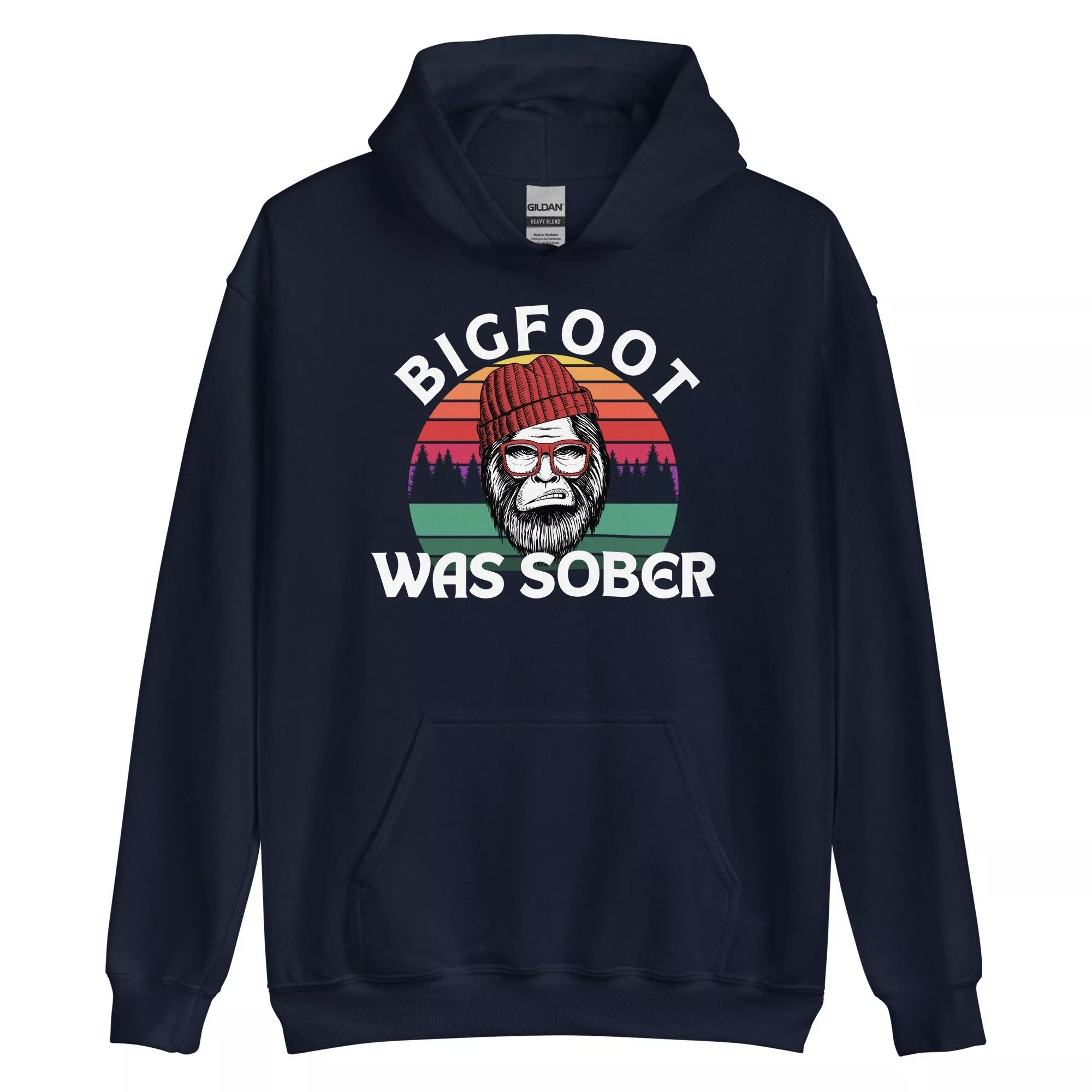 Bigfoot Was Sober! Funny Cryptid Unisex Hoodie - Cozy Pullover Sweatshirt for Men & Women - Perfect for Camping, Hiking & Outdoor Adventures