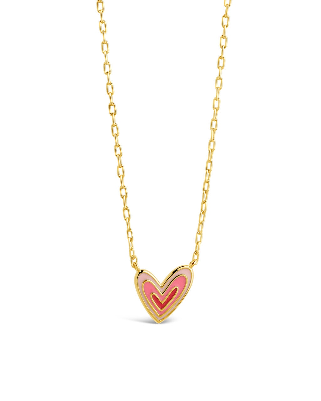 Amanda Enamel Heart Pendant Necklace for Women - Elegant Valentine's Day Gift, Birthday Present & Romantic Jewelry for Her | Perfect for Anniversaries, Date Nights and Special Occasions