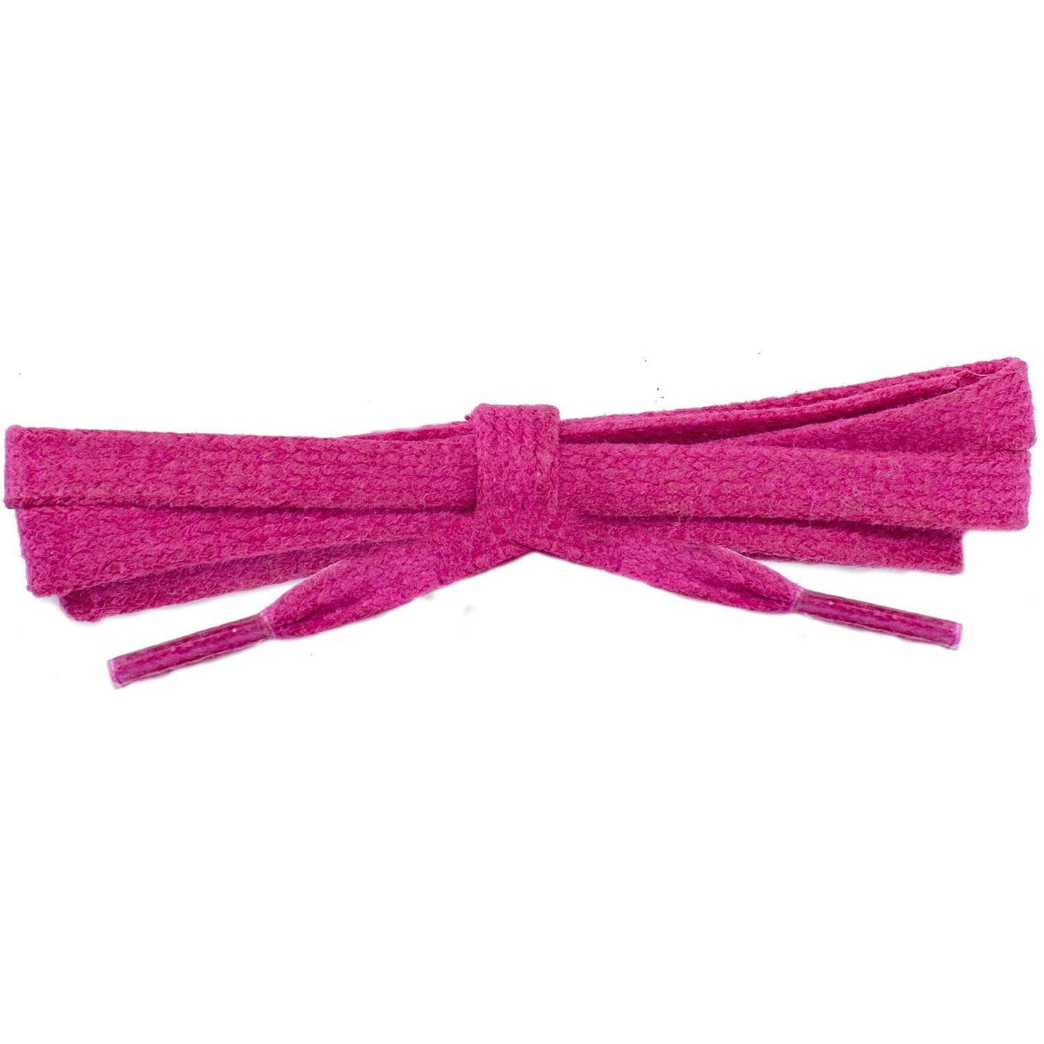 Wholesale 12-Pair Pack of 1/4 Inch Waxed Cotton Flat Dress Shoelaces in Fuchsia Red - Durable & Stylish for Boots, Oxfords & Formal Shoes