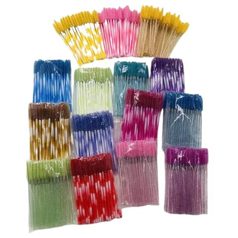 50pcs Disposable Eyelash Mascara Brushes - Delicate Makeup Tools for Women, Eyelash Brush & Mascara Applicator (Magenta) | Perfect for Professional Makeup Artists & Home Beauty Routines
