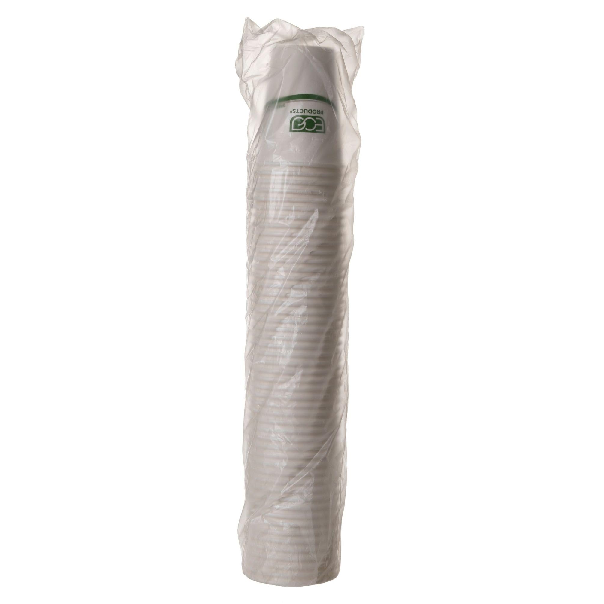 ECO-Friendly Compostable 16oz Coffee Cups - 1000 Count Case, White Single Wall Hot Paper Cups with Plant-Based PLA Lining | Biodegradable & Sustainable Disposable Cups for Coffee Shops, Offices, and Events
