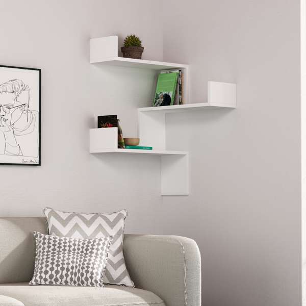 Mitchell Wall Shelf - Modern Floating Shelf for Home & Office Decor - Perfect for Living Room, Bedroom, Kitchen Storage & Display