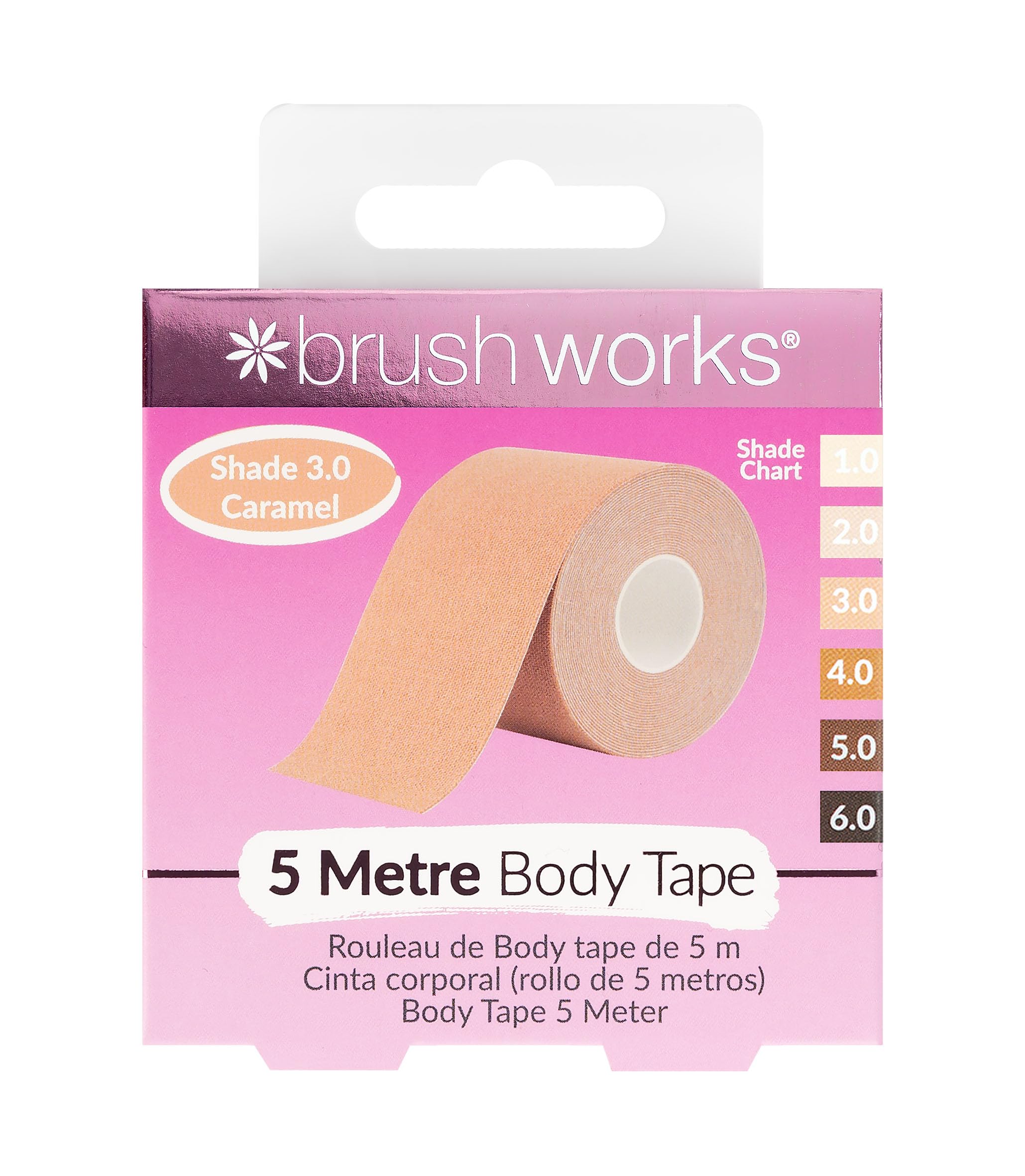 Brushworks Body Tape - Double-Sided Adhesive Tape for Skin, Wardrobe Fixing & Fashion - Perfect for Dresses, Shapewear & Costumes