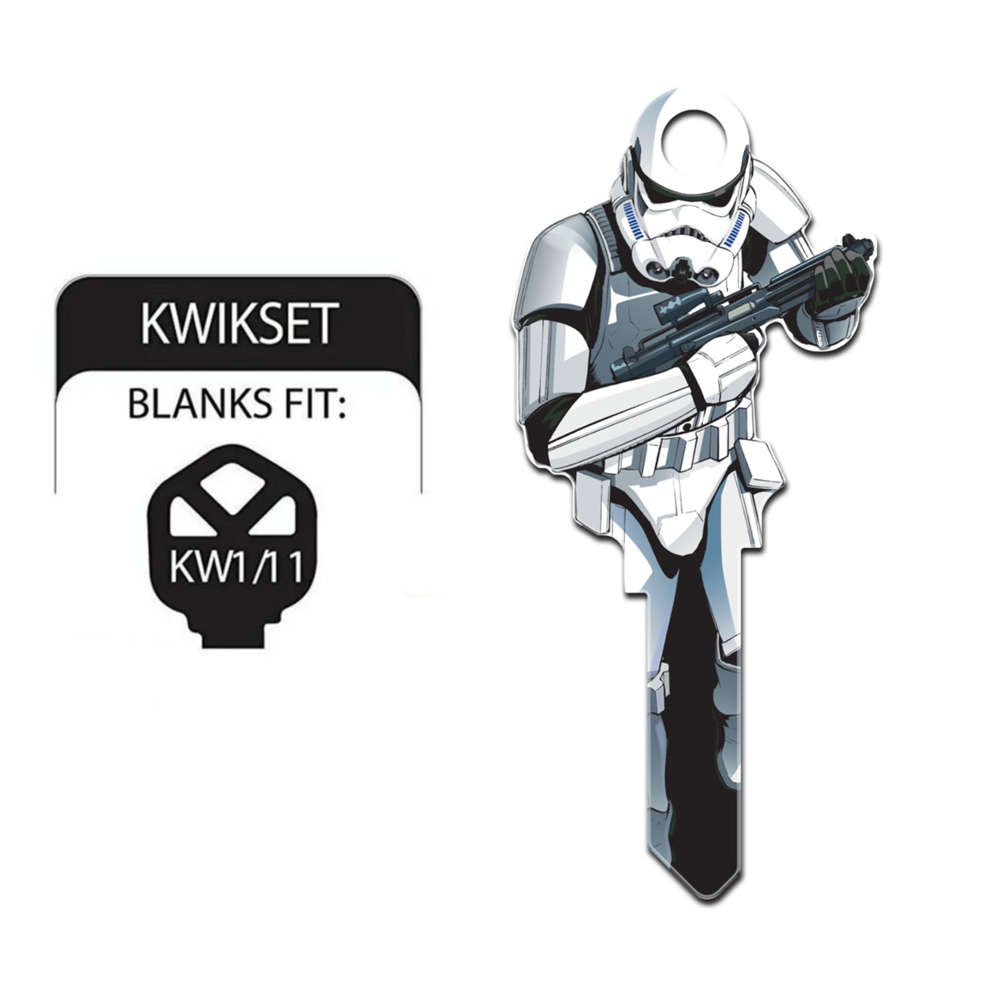 KW1 Key Blanks - Stormtrooper Full Body Design for Key Duplication | Perfect for Star Wars Fans, Cosplay, and Collectors | Use for Home, Office, and Car Keys