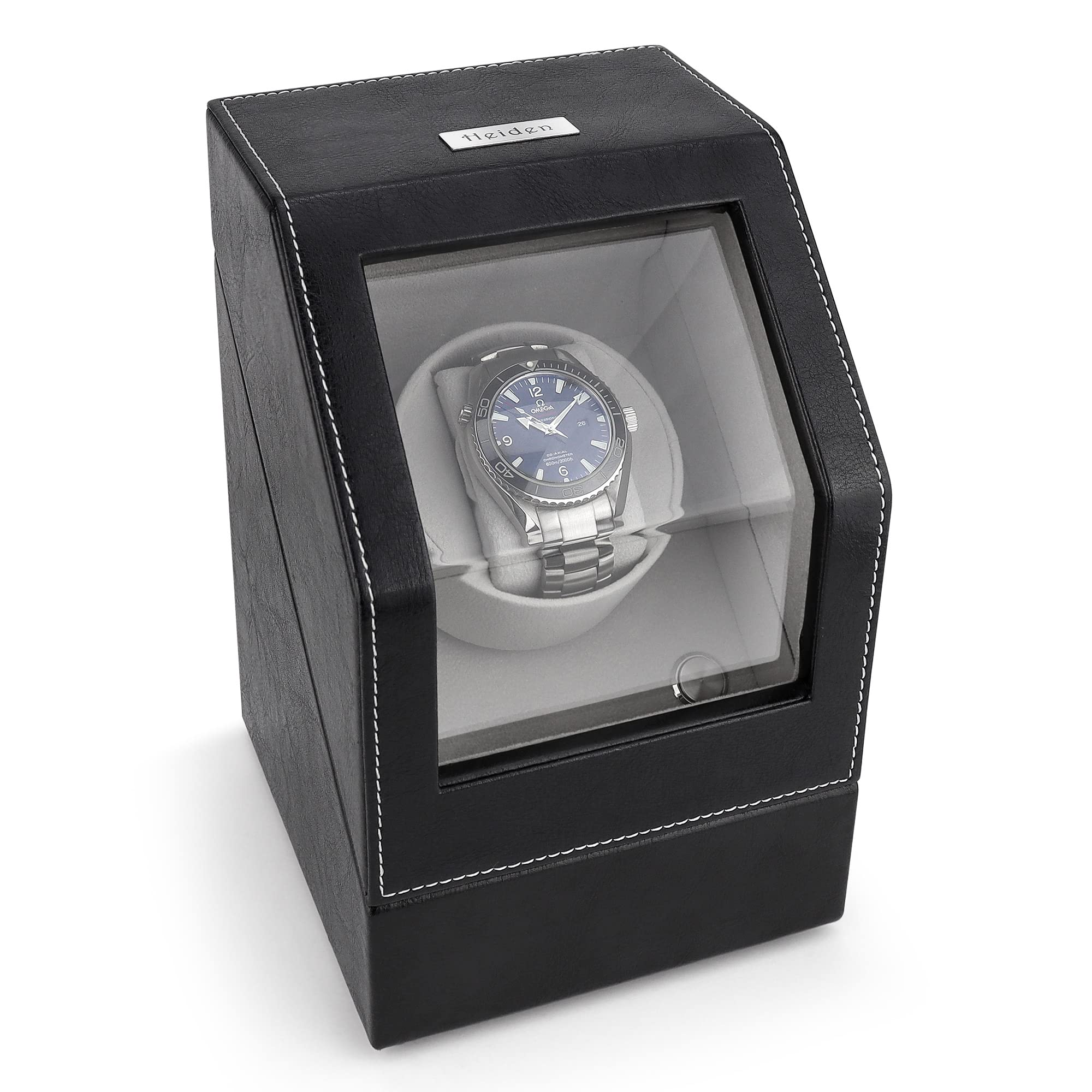 Premium Automatic Watch Winder for Rolex & Luxury Watches - Japanese Motor, 12 Customizable Settings - Battery & AC Powered - Safe Zero Magnetization Design - Perfect for Travel, Display & Watch Storage
