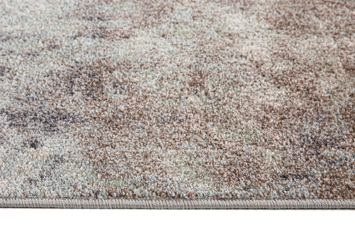 8x11 Beige and Silver Area Rug - Soft Modern Living Room Rug for Home Decor, Bedroom, Office, Dorm