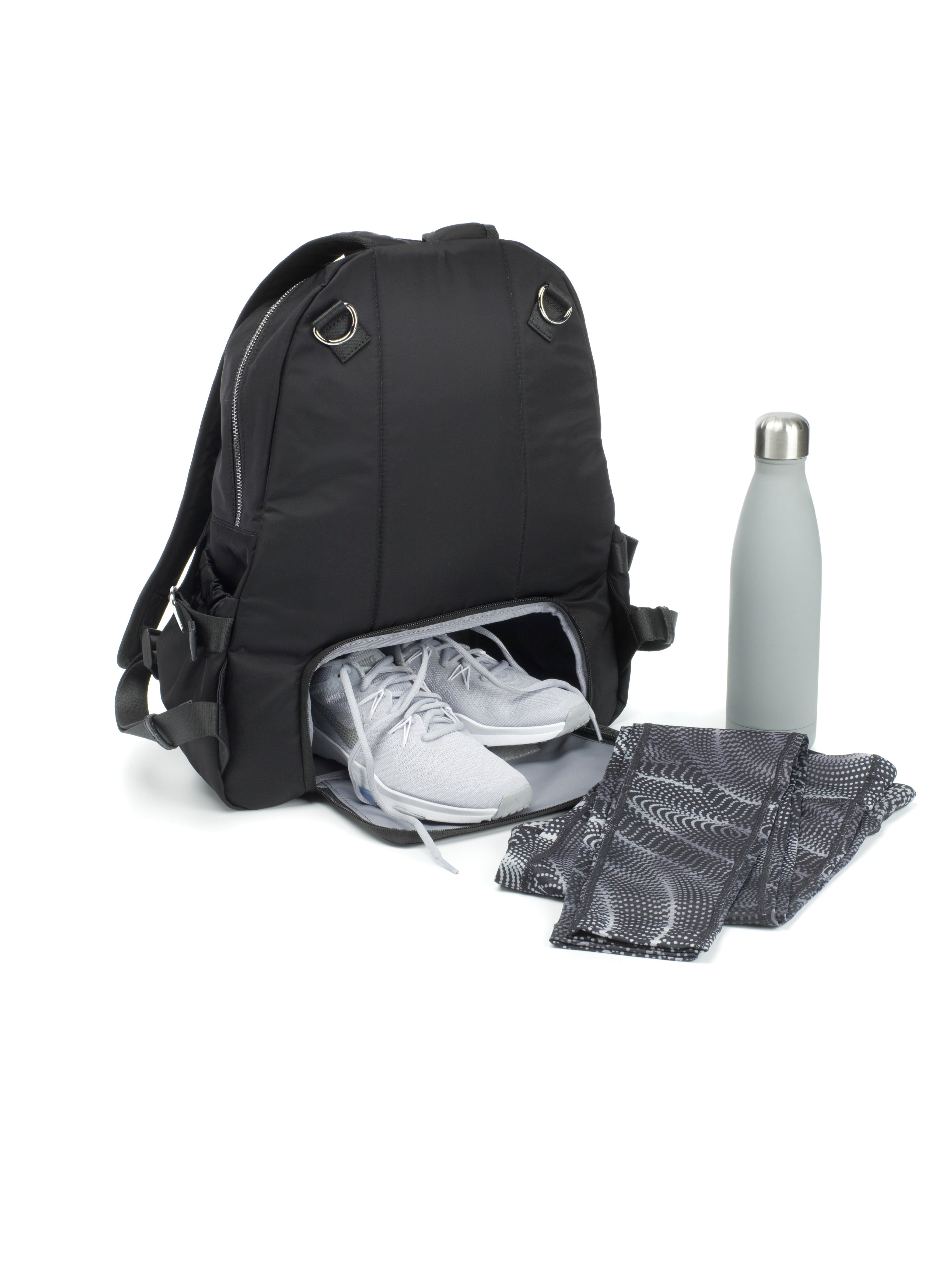 Storksak Eco Hero Black Diaper Bag - Stylish & Sustainable Baby Changing Tote for Moms - Perfect for Travel, Daycare & On-the-Go Parenting