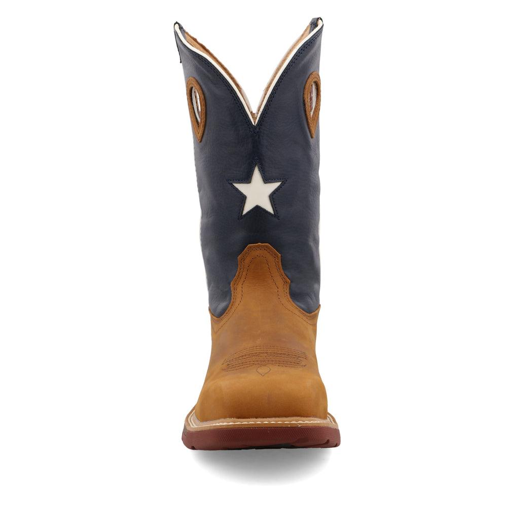 Men's 12 Inch Western Work Boots - Durable Leather Cowboy Boots for Ranch, Construction & Outdoor Work | Comfortable Safety Footwear for Men