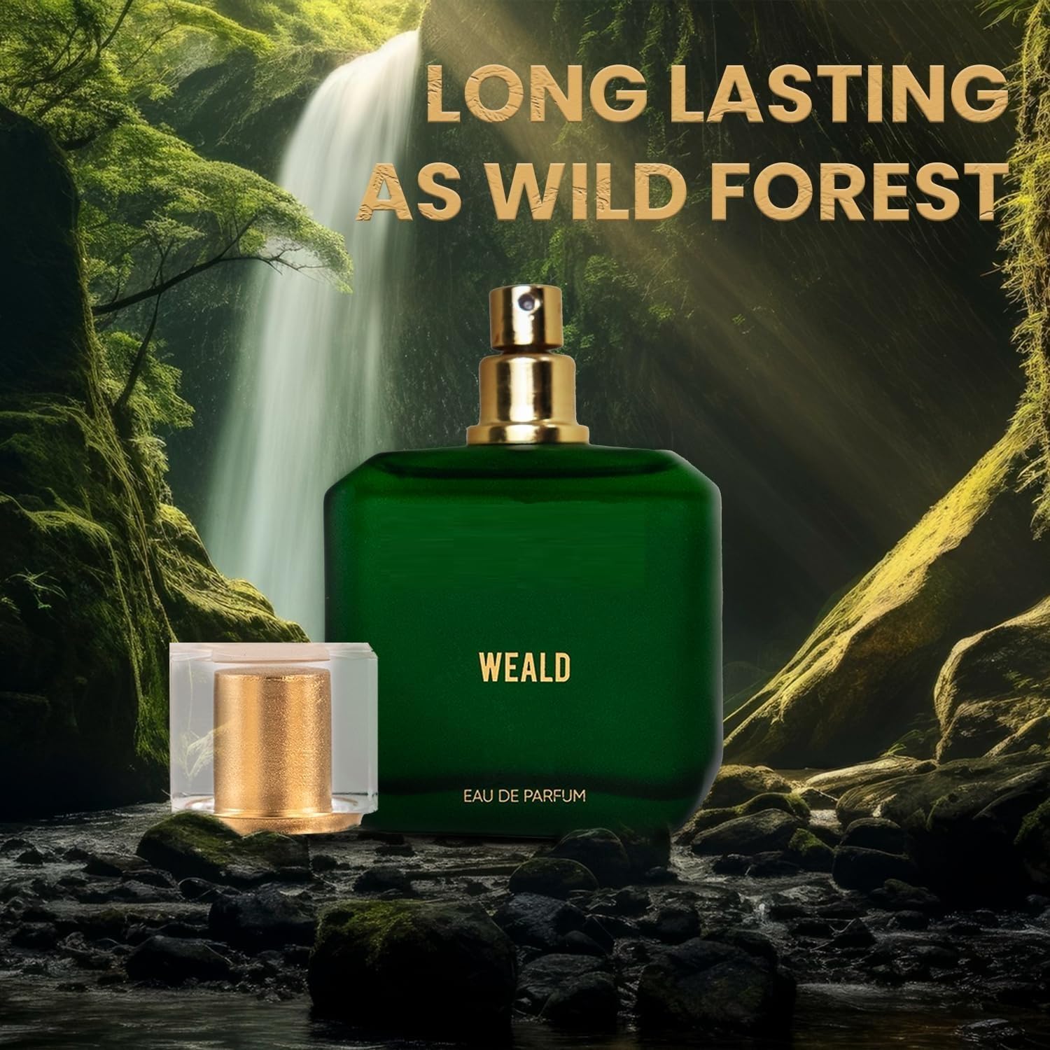 WEALD Cologne for Men | Long Lasting Eau De Parfum | 100ml Fragrance Spray | Fresh & Masculine Scent | Perfect for Date Night, Office & Special Occasions