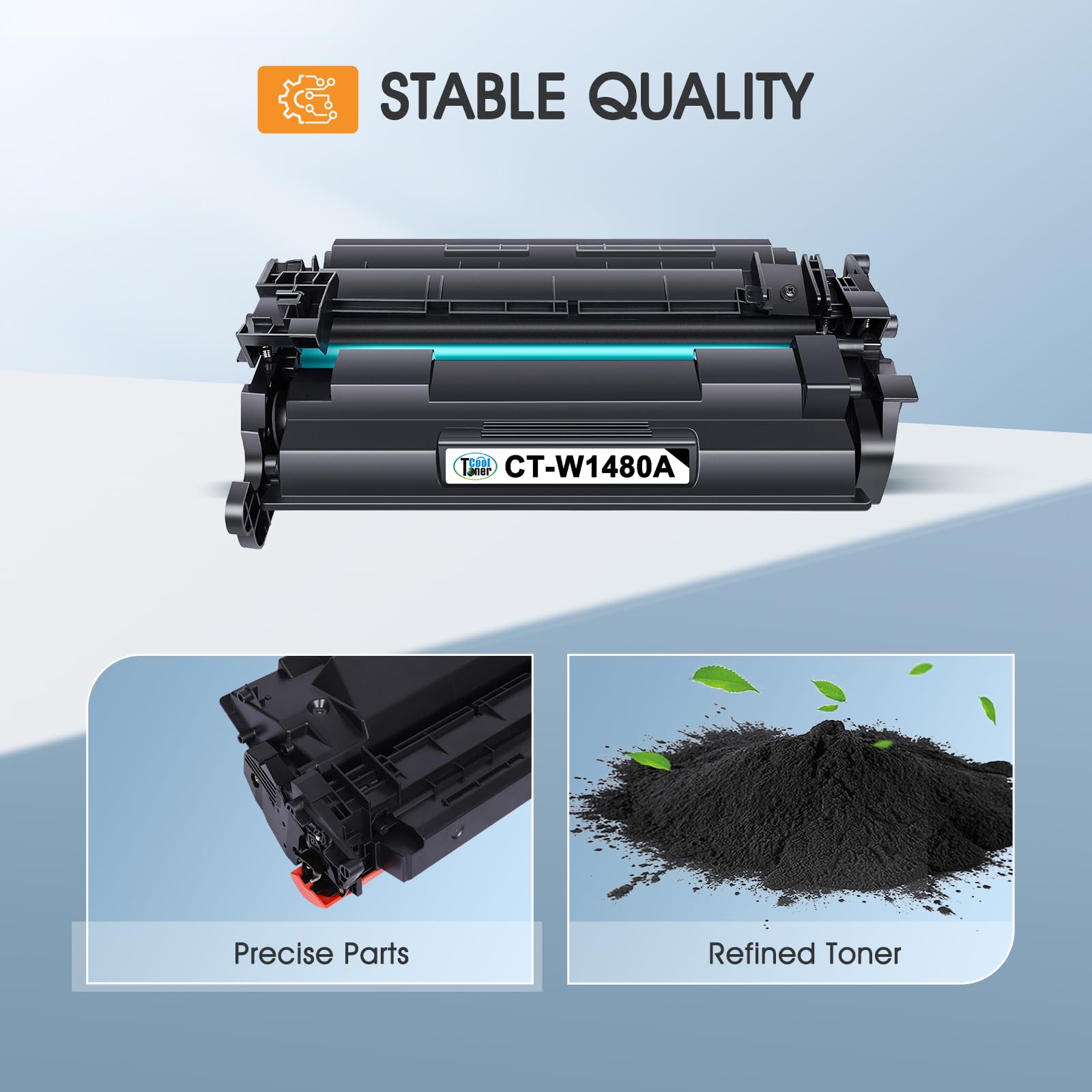 HP 148A W1480A Black Toner Cartridge - 4 Pack Compatible Replacement for HP 148A/148X/W1480A/W1480X - Works with HP LaserJet MFP 4101fdw/4101fdn/Pro 4001dw/4001dn/4001n Printers - Ideal for Office & Home Printing Needs