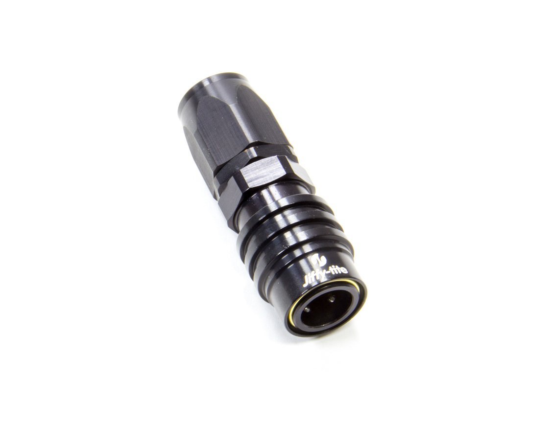 31608J Black Straight Hose End Fitting - High-Quality Stainless Steel Connector for Water, Air & Gas Lines - Perfect for Plumbing, Irrigation & Automotive Applications
