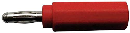 20A Red Banana Jack to Plug Adapter - Heavy Duty Power Connector for Stage Lighting, DJ Equipment & Industrial Use