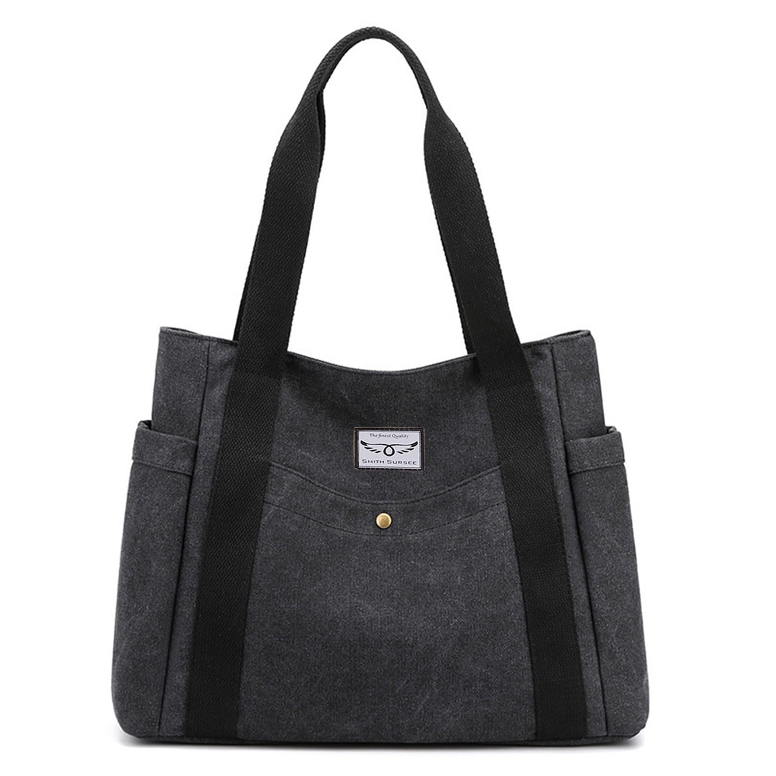 Stylish Canvas Tote Bags for Women - Medium Size Shoulder Handbag with Top Handle | Perfect for Work, Shopping & Beach (Available in Multiple Colors)