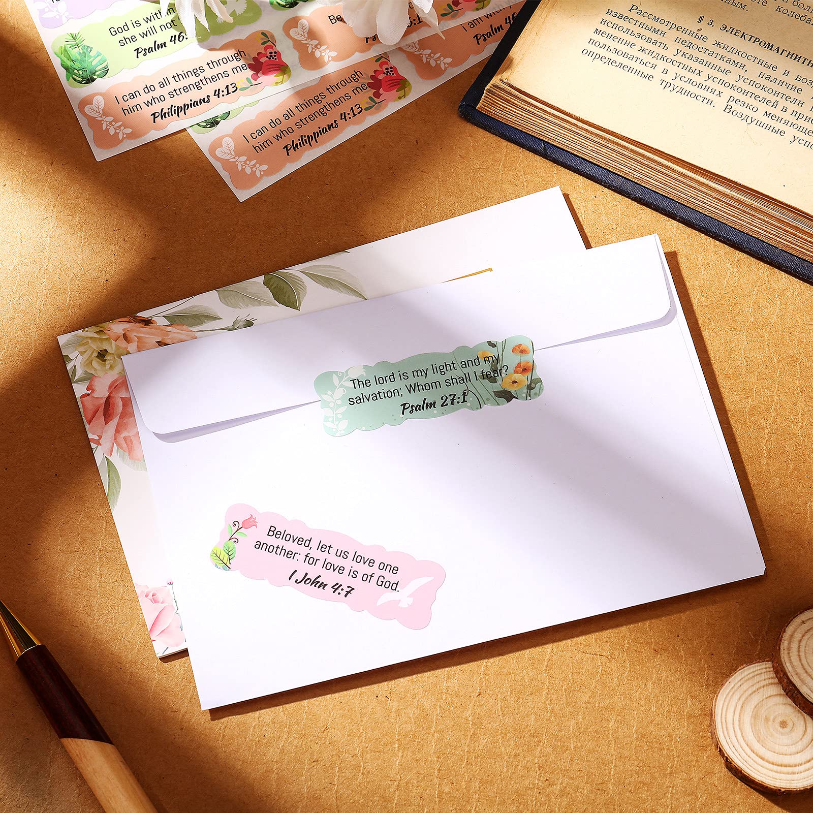Bible Verse Stickers - 200pcs Inspirational Christian Decals for Gifts & Decor