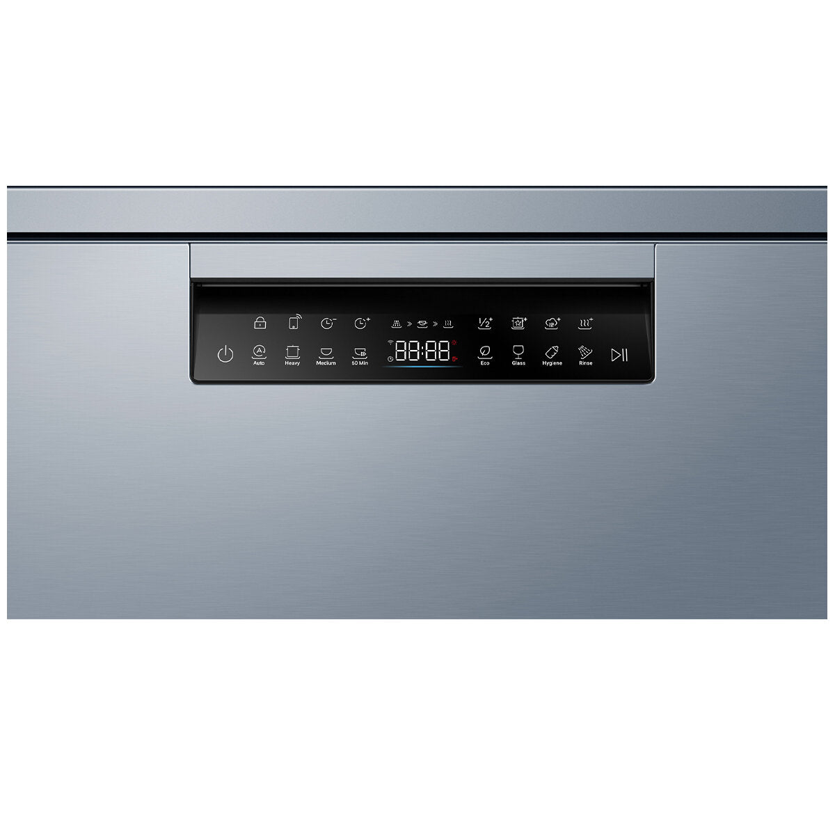 Haier 600 Series Freestanding Dishwasher with Steam Function - Stainless Steel HDW15F3S1 | Perfect for Large Families & Entertaining Guests