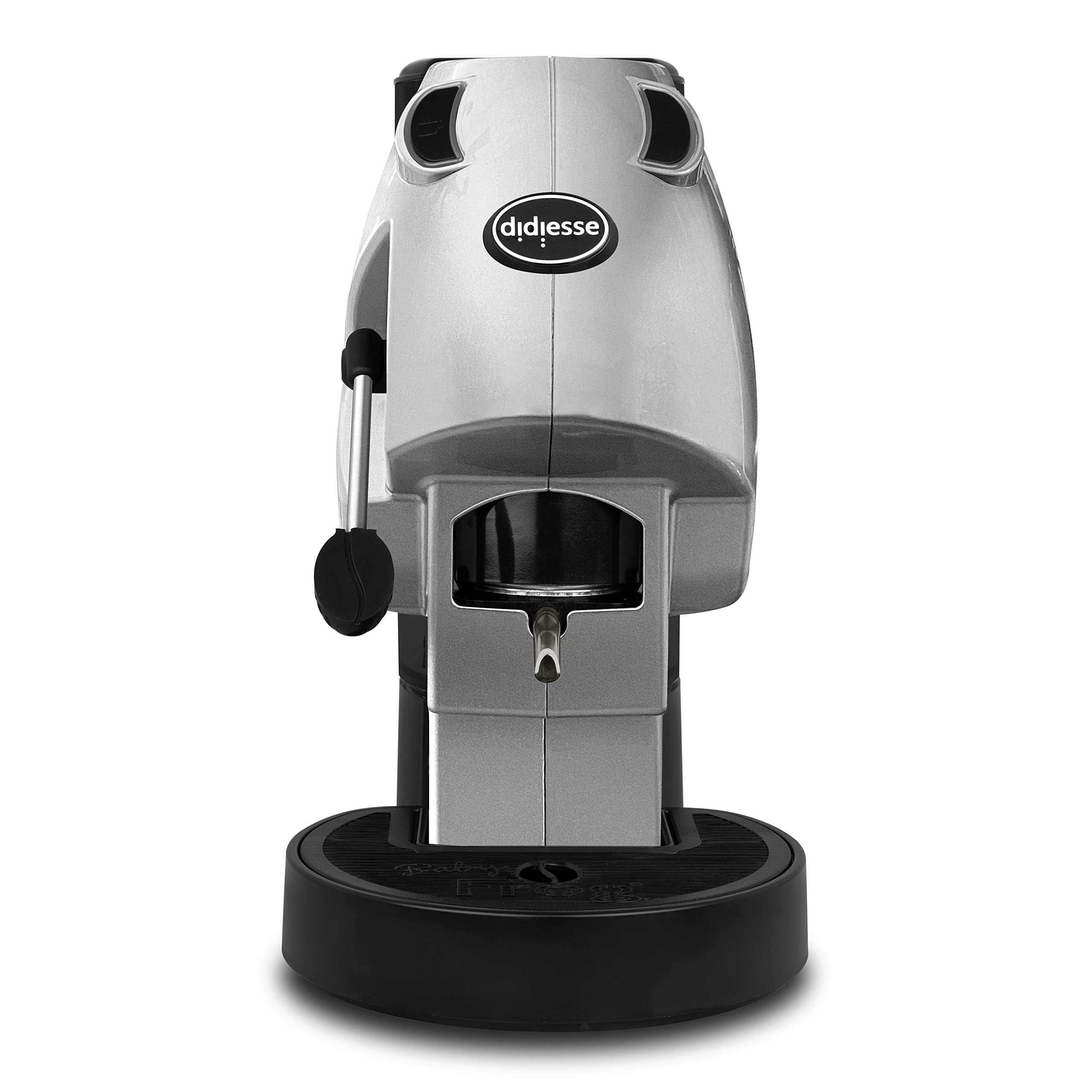 DidieSSE Baby Frog Collection 44mm Silver Coffee Capsule Machine - Compact & Lightweight, 1.5L Water Tank, Low Energy (450W), Standby Function - Perfect for Home, Office, and Small Spaces