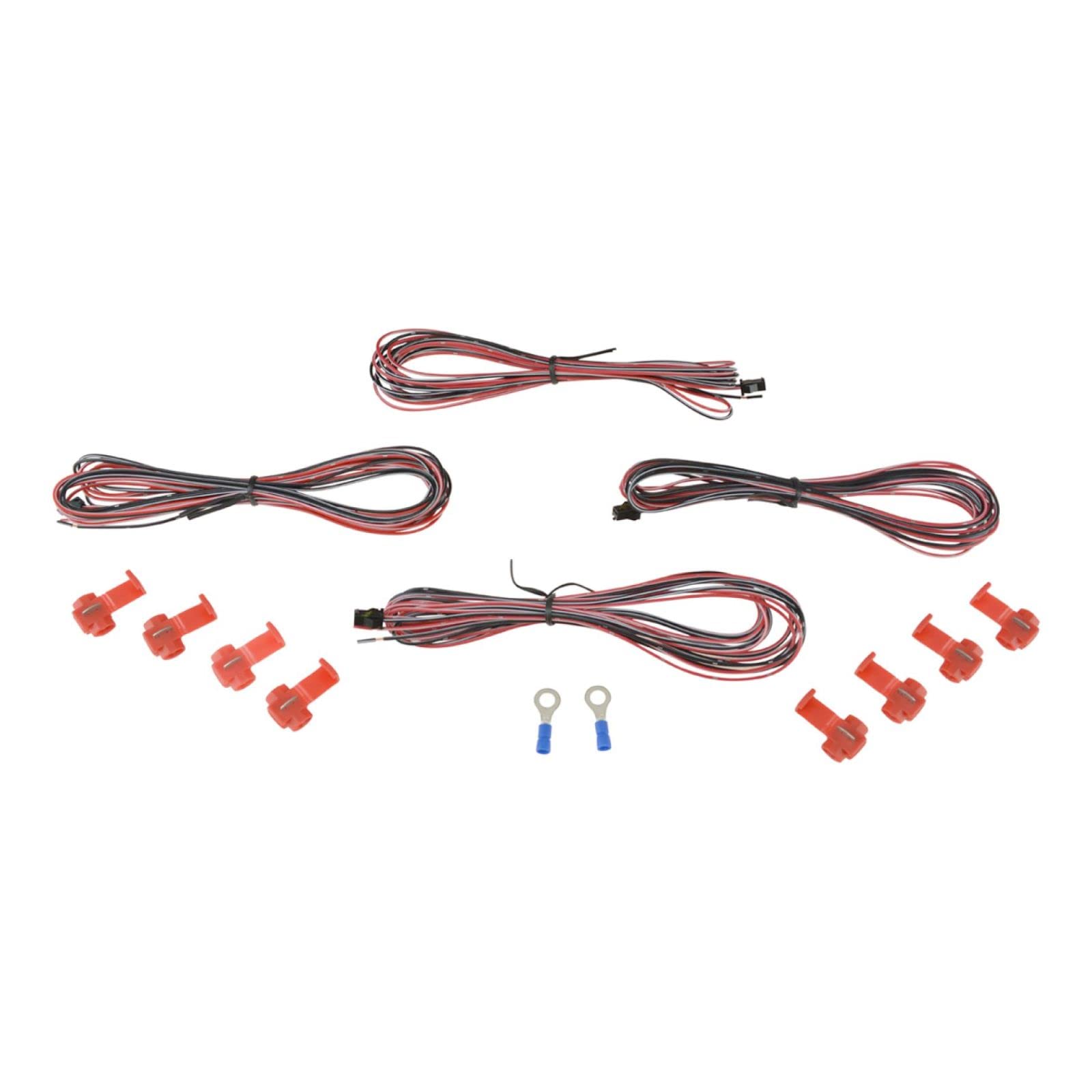 LED Heated Signal Marker Spotlight with Mirror Power - Black & Chrome Caps for Motorcycle, ATV, and Truck Safety Lighting