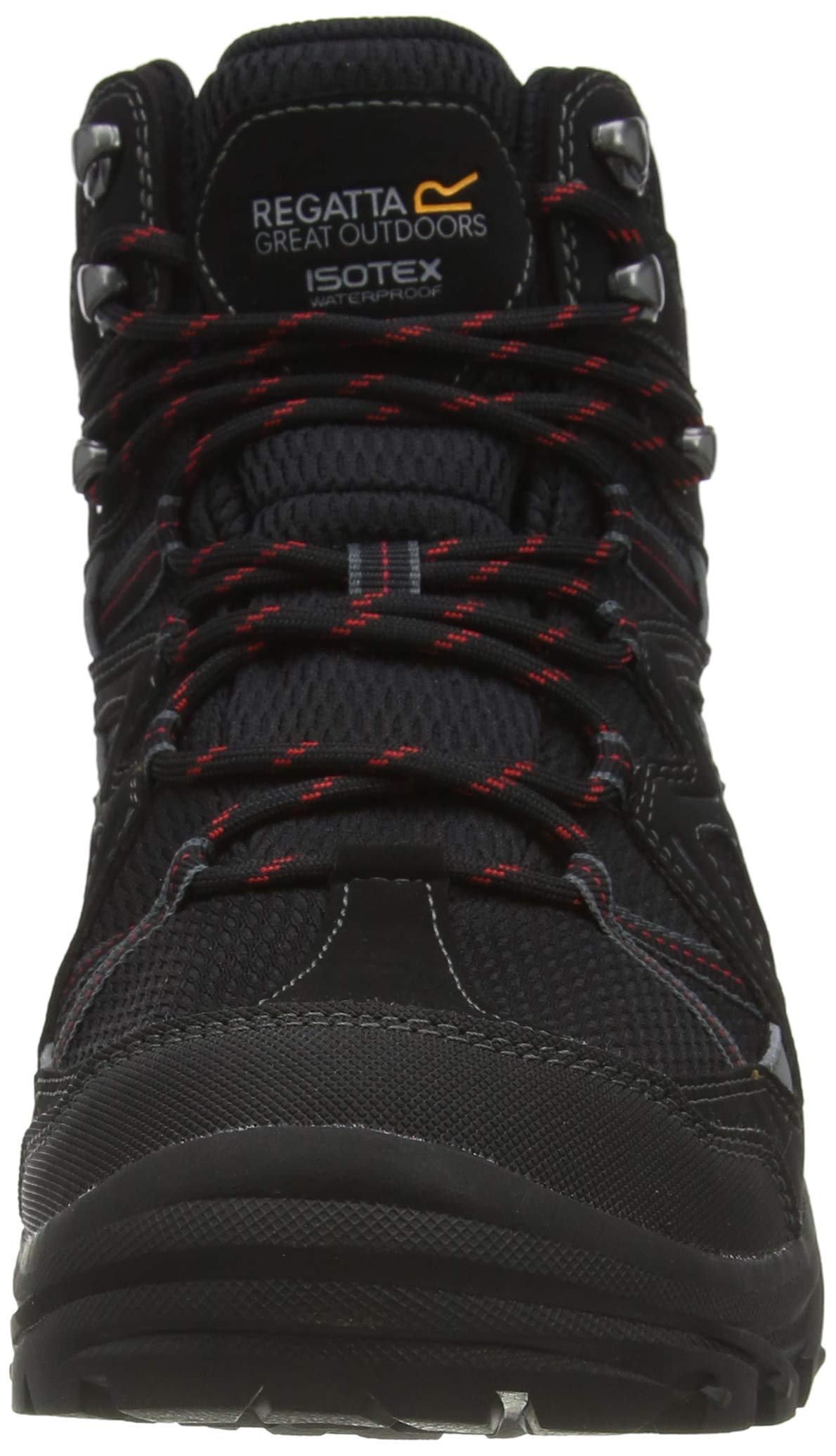 Men's High Rise Waterproof Hiking Boots - Lightweight Trekking Shoes for Outdoor Adventures - UK Size 7 - Perfect for Mountain Climbing & Trail Walking