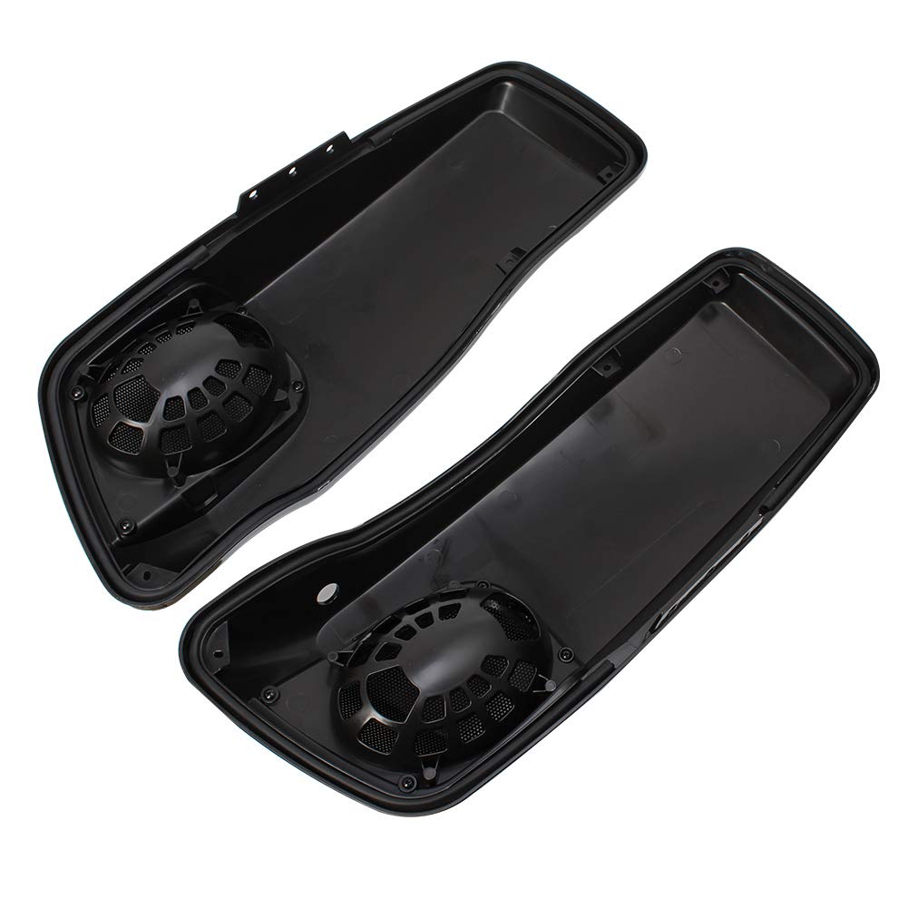 5x7 Saddlebag Speaker Lids for Harley Davidson Touring Road King Electra Street Glide 2014-2019 - Replacement Speaker Covers for Motorcycle Audio Upgrade - Perfect for Long Rides & Custom Bike Builds