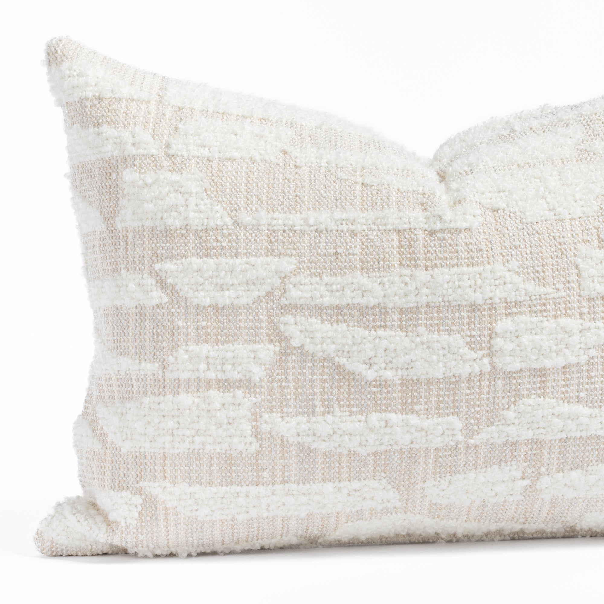 Pyla 14x20 Lumbar Pillow with Pearl Design - Supportive Back Cushion for Sofa, Bed, Office Chair - Perfect for Home Decor, Living Room, and Reading Nook