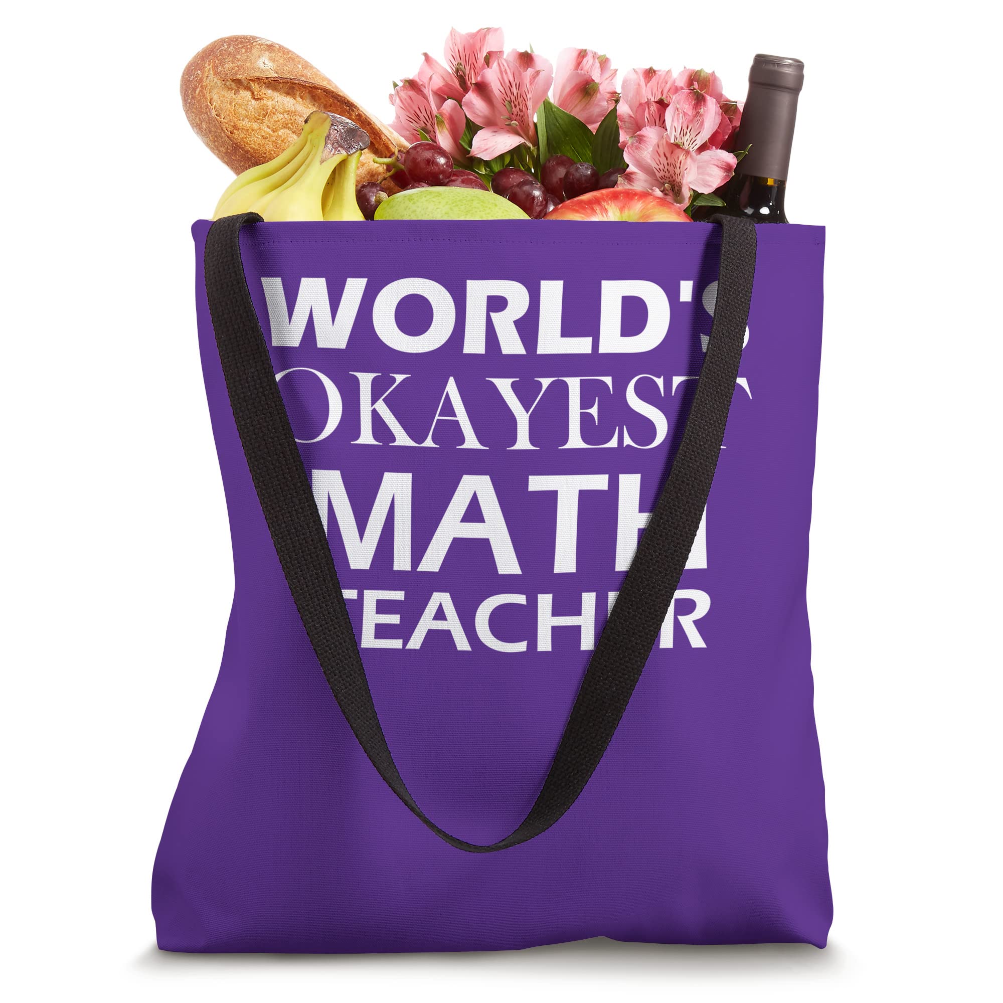 Funny Math Teacher Gifts - Cute Teacher Appreciation Tote Bag with Math Puns - Perfect for Teacher's Day, Retirement & Thank You Presents - Classroom & School Supplies