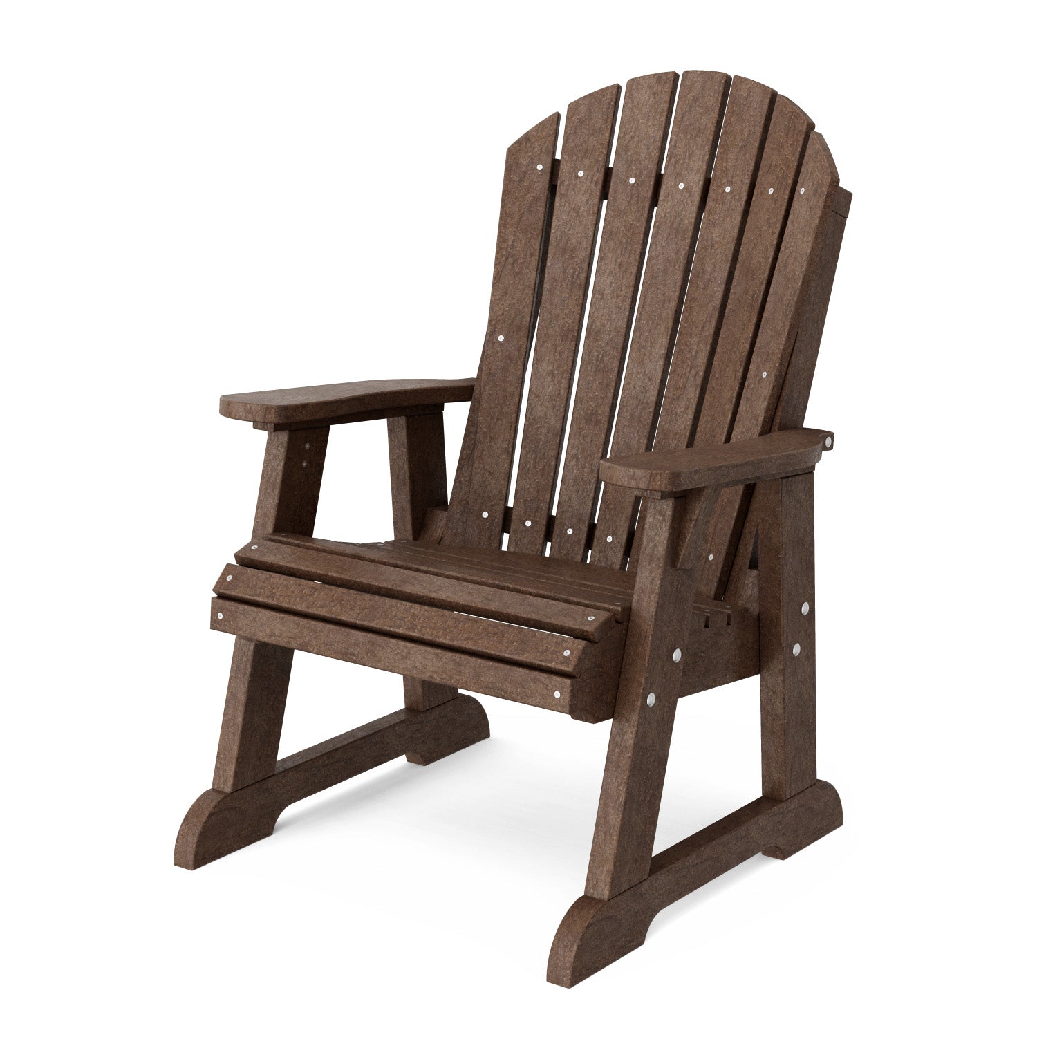 Heritage High Fan Back Chair - Classic Wooden Dining Chair with Upholstered Seat - Perfect for Farmhouse, Rustic & Traditional Dining Rooms
