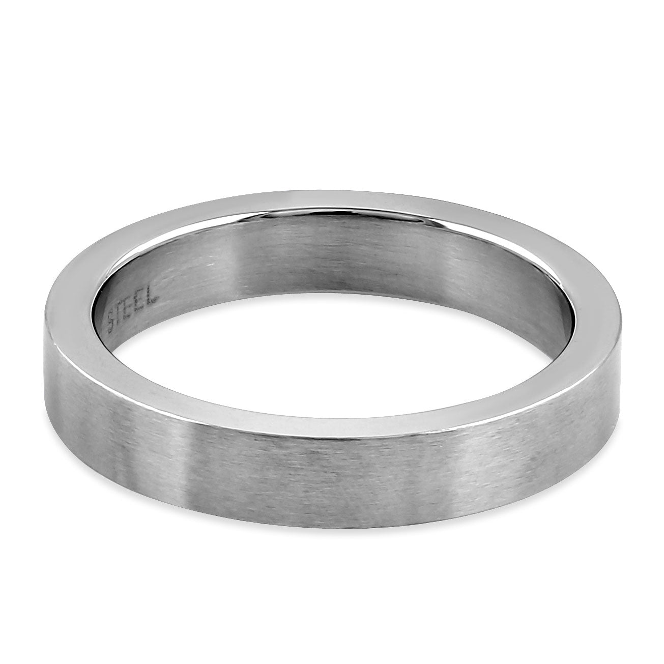 4MM Stainless Steel Band Ring for Men & Women - Durable, Hypoallergenic Wedding, Engagement, or Fashion Jewelry - Perfect for Everyday Wear & Special Occasions