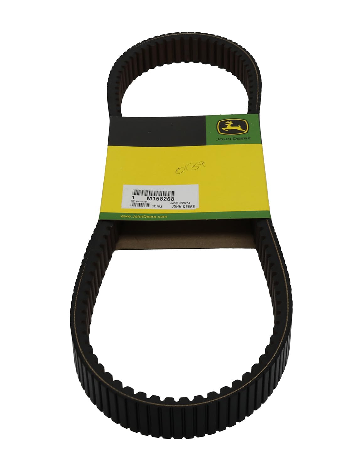 John Deere Original Equipment Synchronous Belt M158268 - High-Performance Tractor & Agricultural Machinery Replacement Part for Smooth Operation