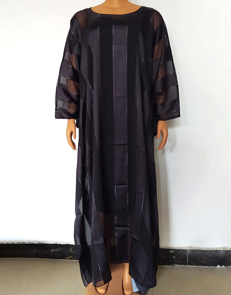 Elegant Black Dubai Line Partywear Kaftan for Women - Stylish & Comfortable Long Dress for Evening Parties, Weddings & Special Occasions