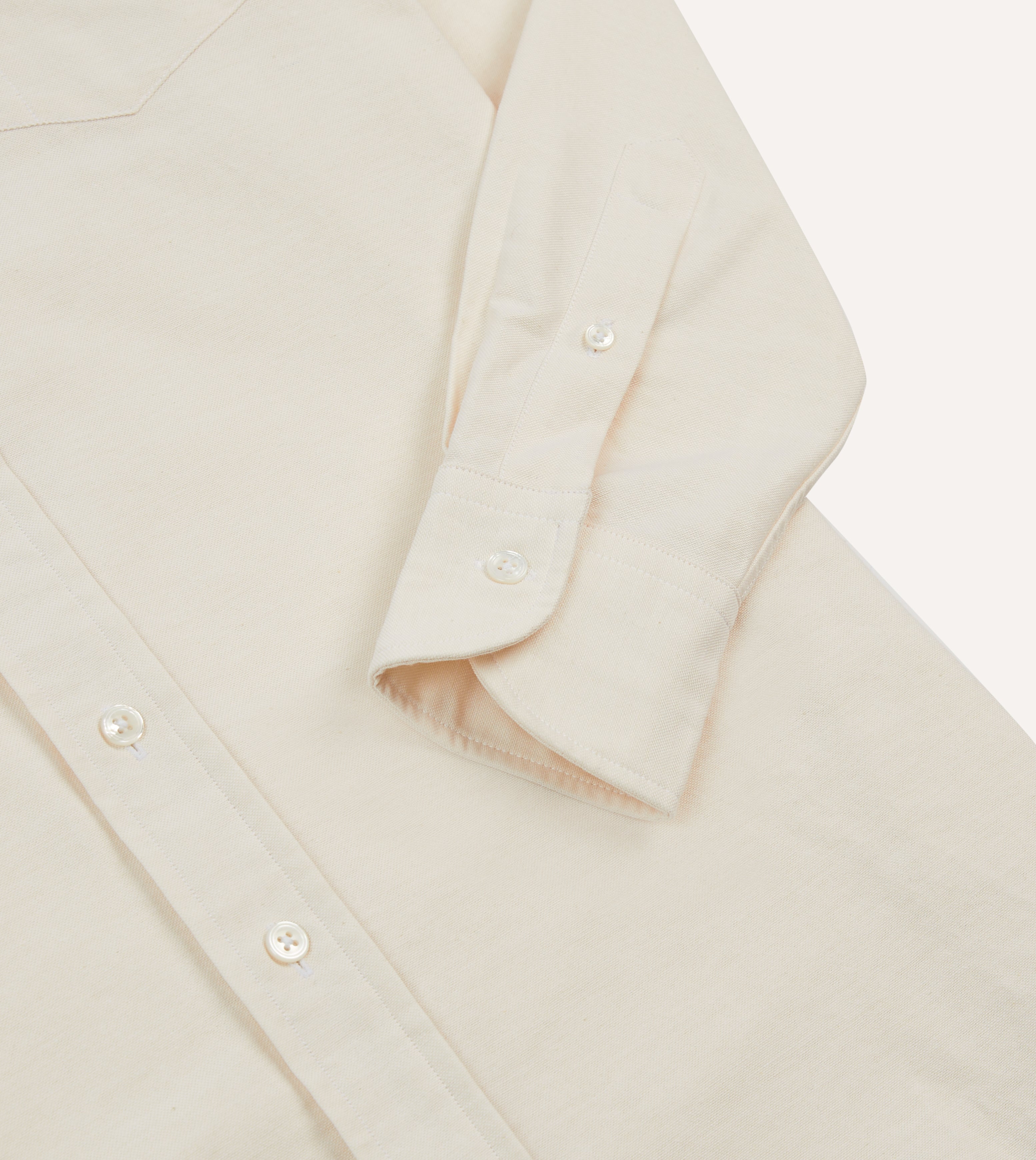 Premium Cotton Oxford Cloth Long Point Collar Dress Shirt for Men - Business Casual & Formal Office Wear