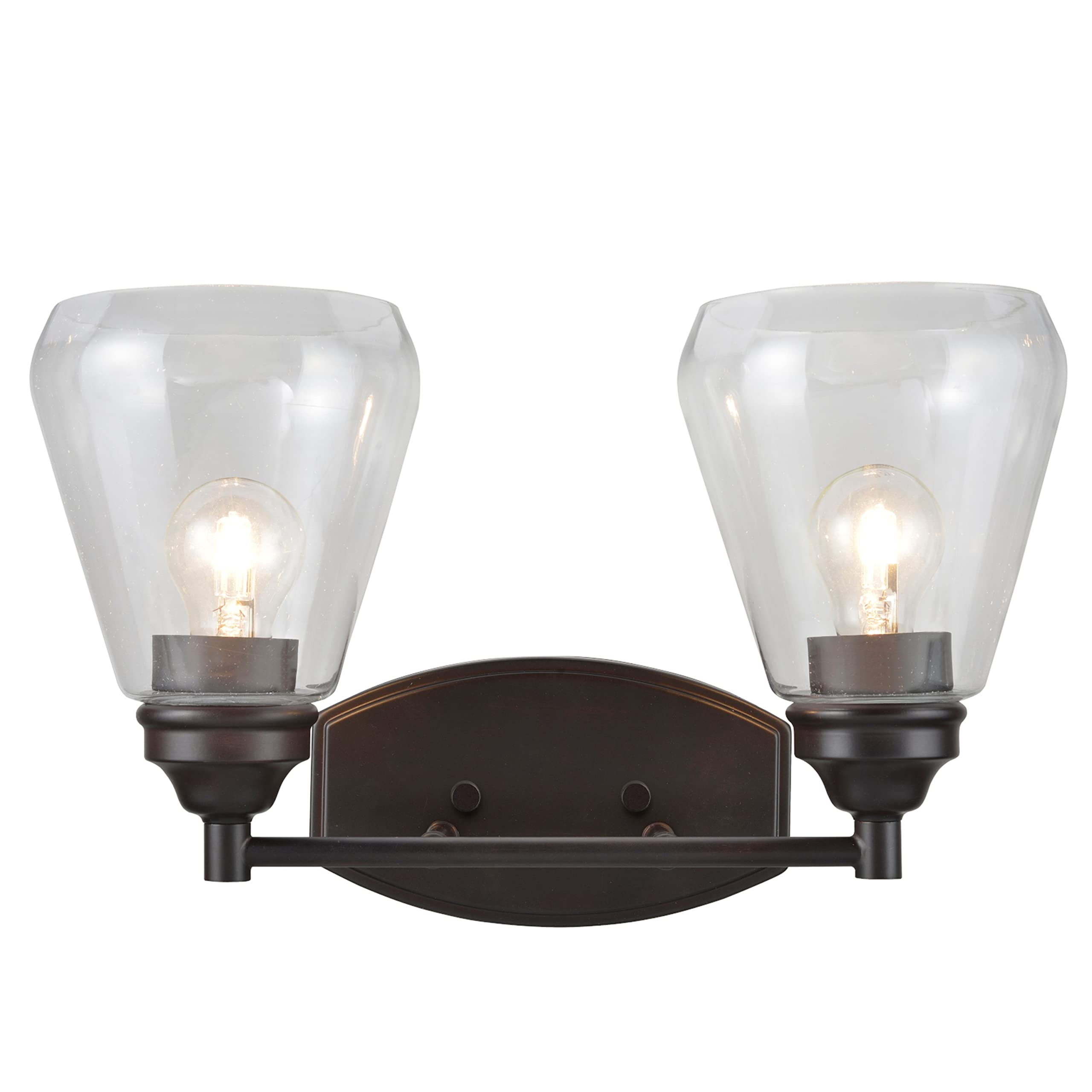 Aspen Creative 62120-2 Two-Light Bathroom Vanity Wall Sconce, 16