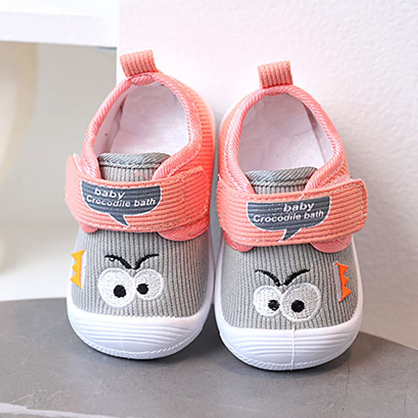 Lisdwde Unisex Kids Sneakers - Lightweight Slip-On Walking Shoes for Toddlers Boys & Girls | Winter Baby Shoes for Playground, School & Daily Wear