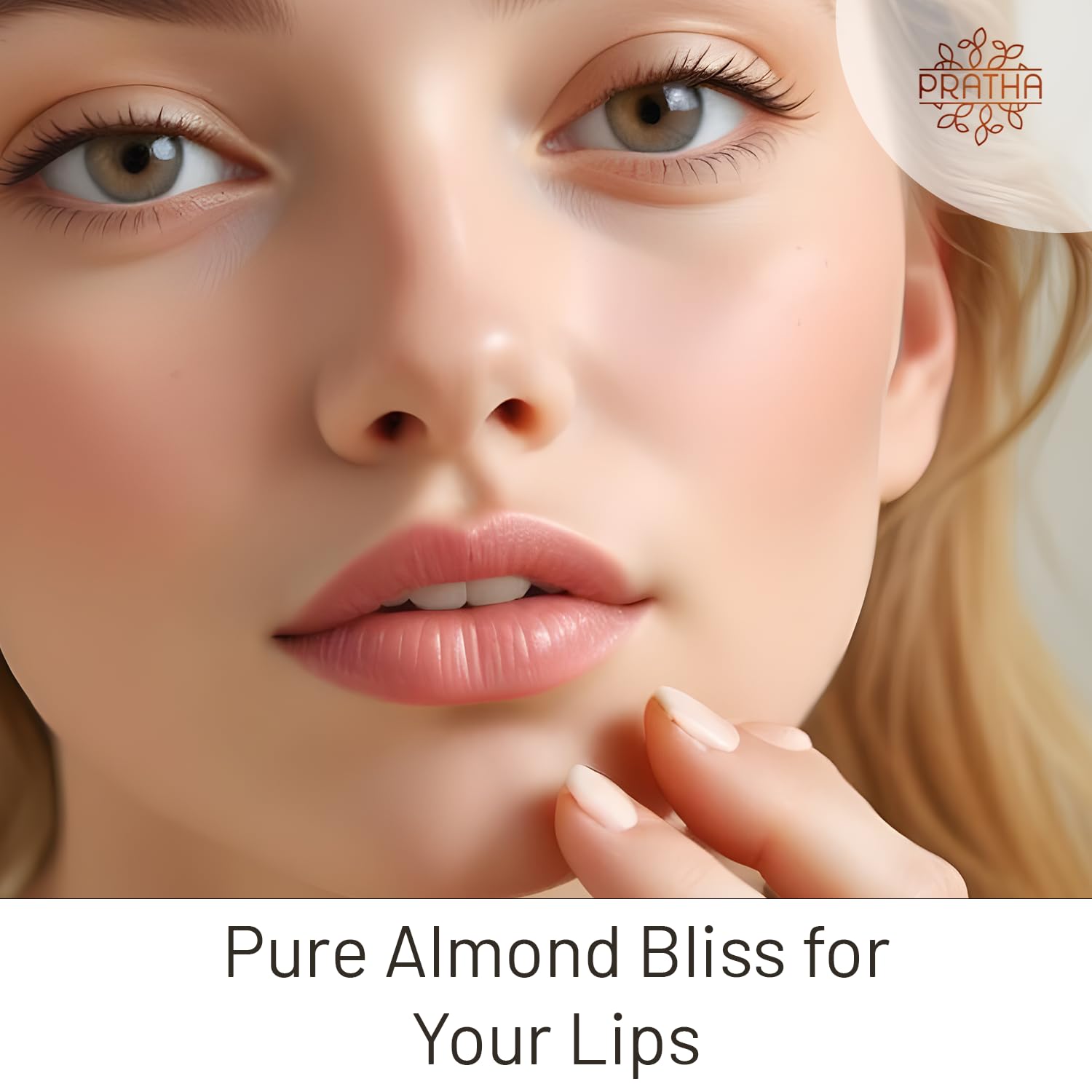 Pratha Naturals Almond Oil Lip Balm – Ultra Moisturizing & Nourishing Lip Gloss for Dry, Chapped Lips | Perfect for Winter Care & Daily Hydration