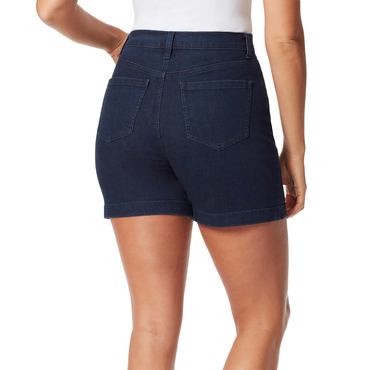 Gloria Vanderbilt Women's Amanda Denim Shorts - Classic Blue Size 18 | Casual Summer Outfits & Beach Wear