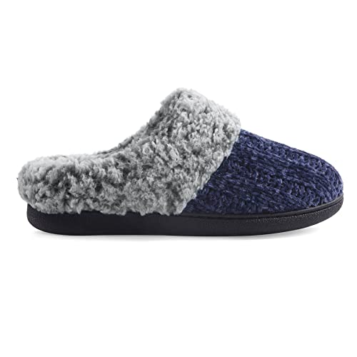 A-chenille Knit-navy Blue