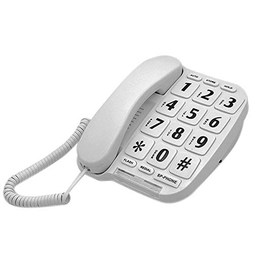 Easy-to-Use Large Button Phone with Bright Flashing Ringer Light - Senior Cell Phone with Hearing Aid Compatibility & Emergency SOS Button - Perfect for Elderly & Visually Impaired Users at Home