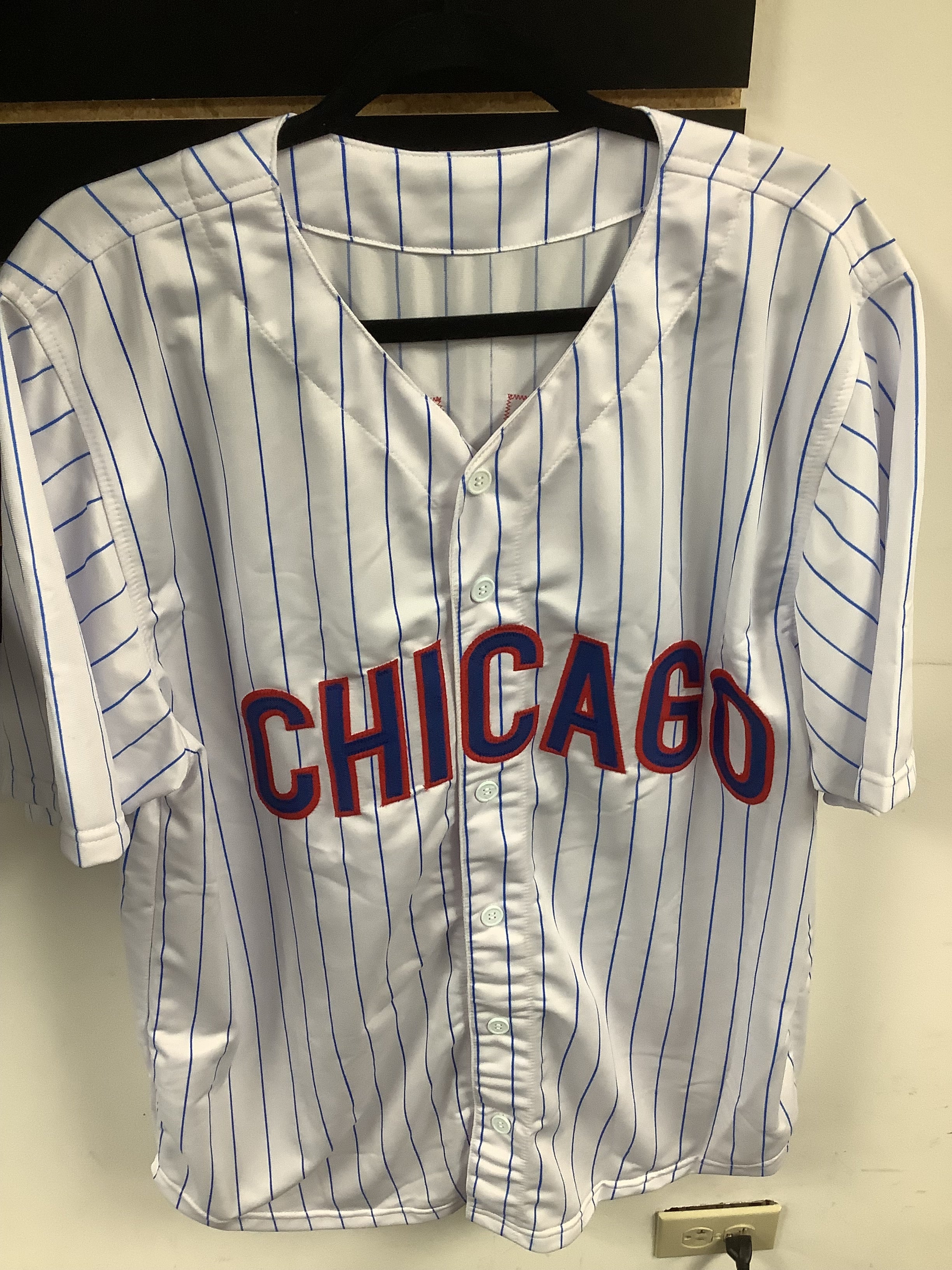 Miguel Amada Autographed White Baseball Jersey with JSA COA - Perfect for Collectors, Fans, and Sports Memorabilia Displays
