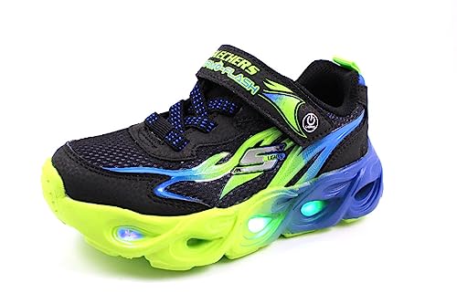 Black Synthetic Mesh Blue Lime Trim