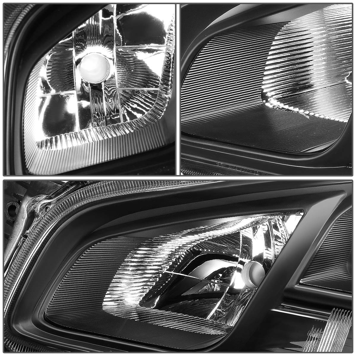 Auto Dynasty Halogen Projector Headlights Assembly with Tool Kit - Compatible with Nissan Maxima 2009-2014 (Driver & Passenger Side, Black Housing) - Upgrade Your Night Driving Safety & Style