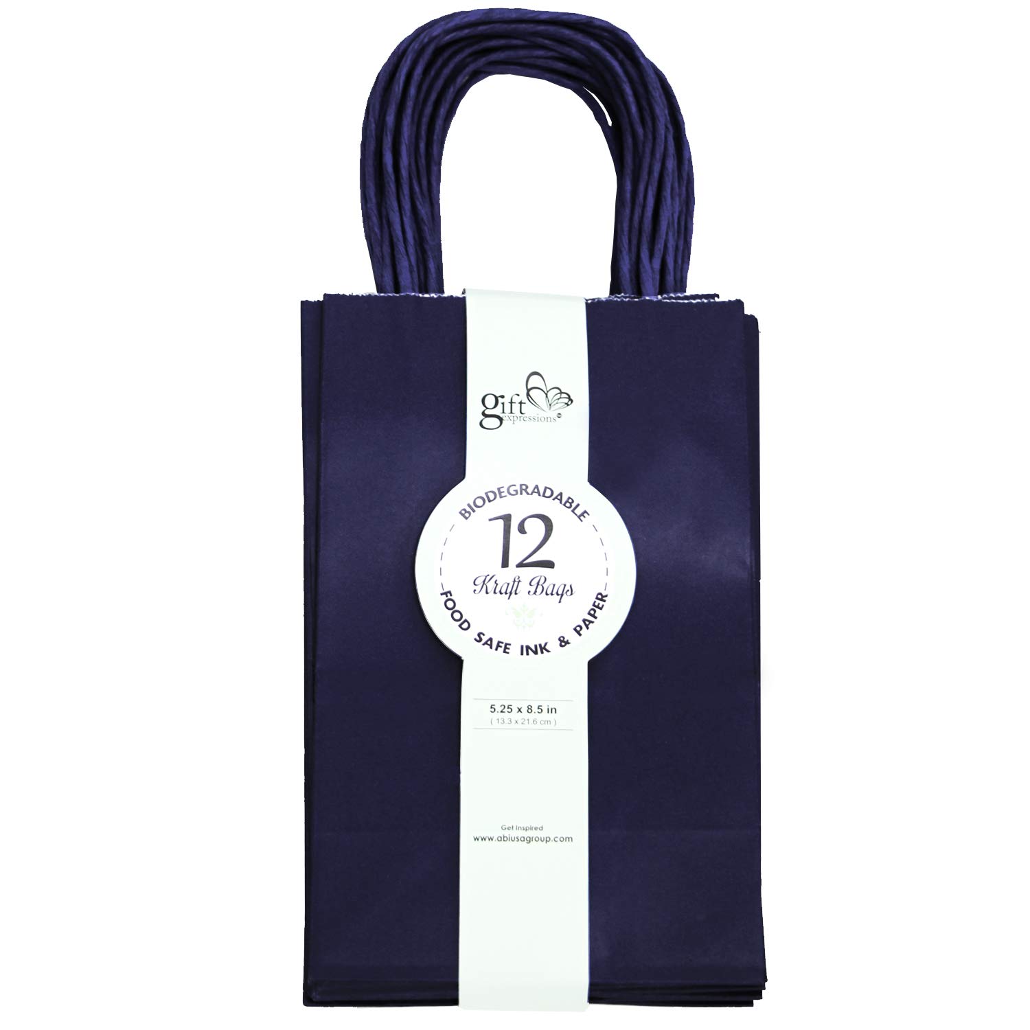 Premium Small Navy Kraft Bags - 480 Count Bulk Pack (1 Box) | Eco-Friendly & Durable for Retail, Gift Wrapping & Party Favors