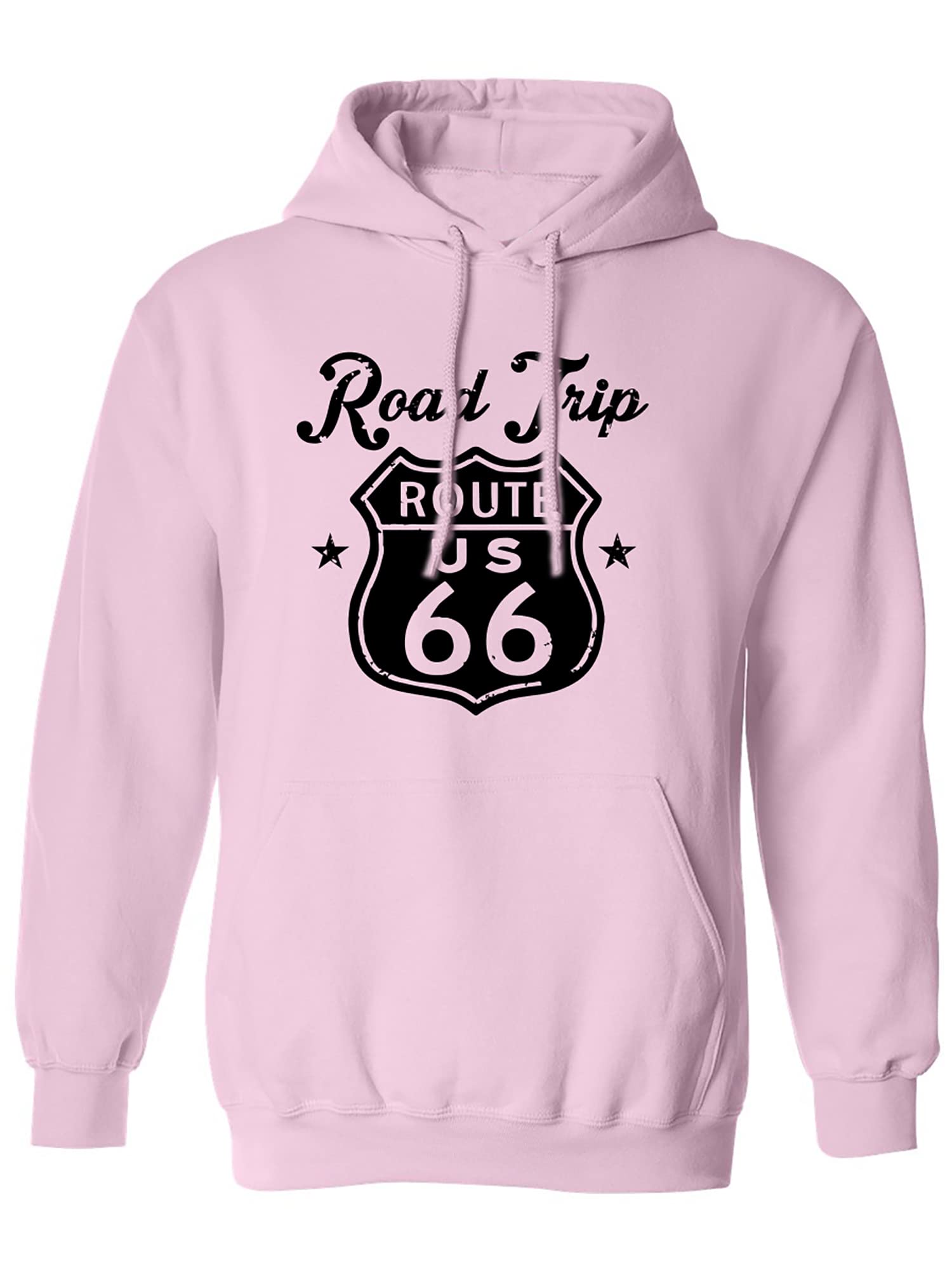 Zerogravitee Vintage Route 66 Hooded Sweatshirt for Adults - Perfect for Road Trips & Casual Wear
