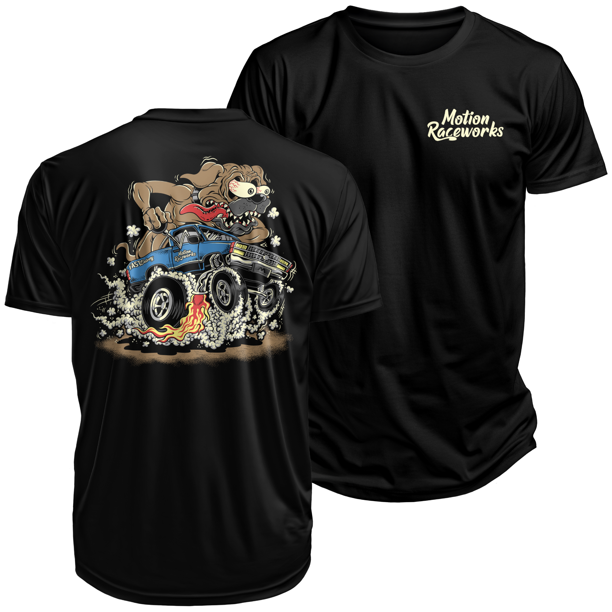 Vintage Hotrod OBS Truck BoxerFink Graphic T-Shirt - Classic Car Enthusiast Apparel for Car Shows & Casual Wear